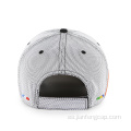 Sombrero de béisbol de la vendimia de la tela de malla del bordado 3D